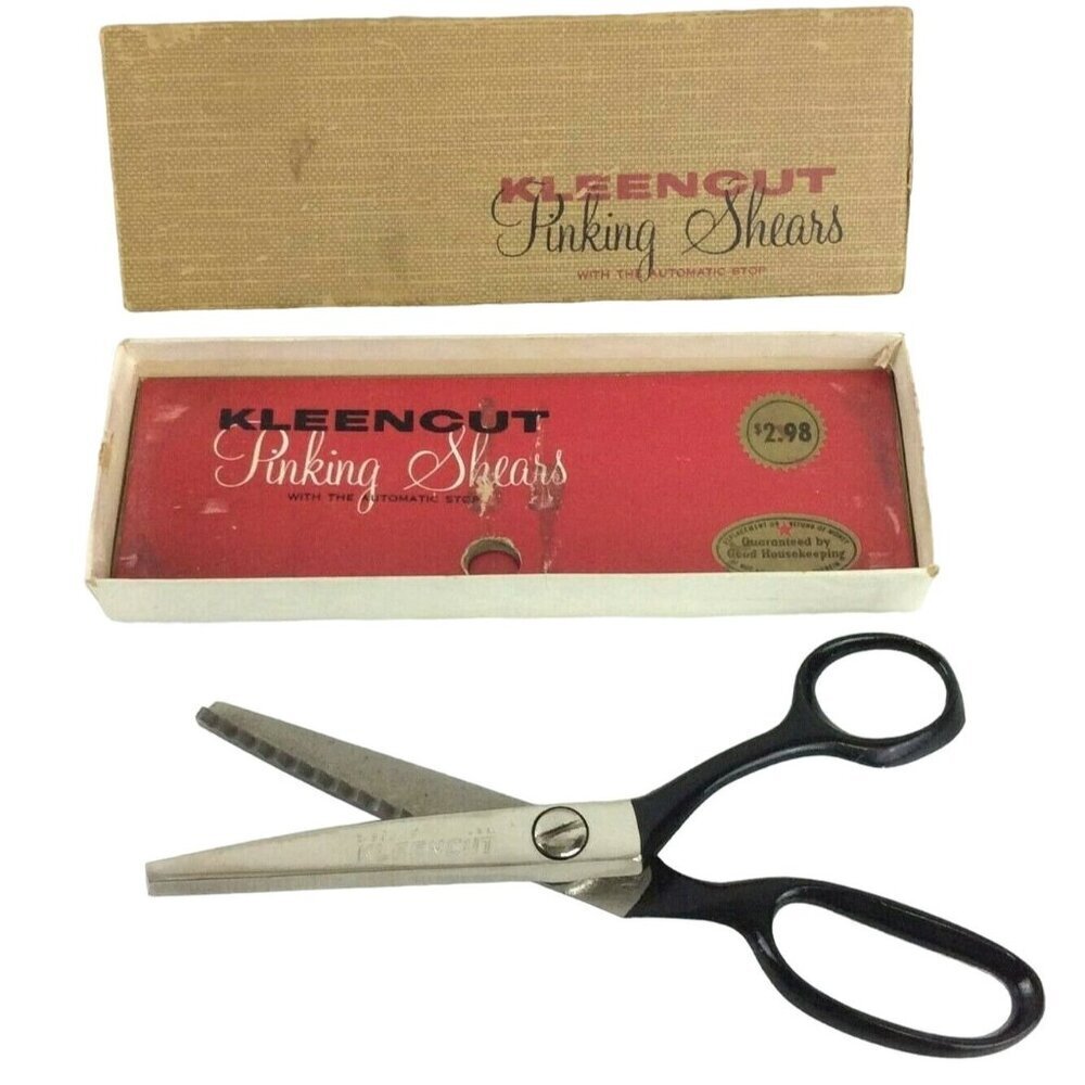 Vintage Kleencut Pinking Shears 7.5 inch With Original Box